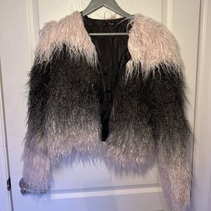 Faux Fur Mulitcolour Jacket